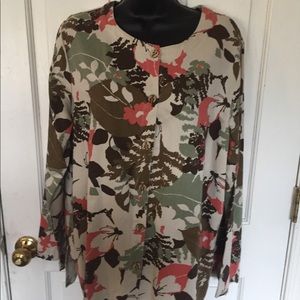 Hot Cotton.  Button Down Shirt /Jacket. Size L